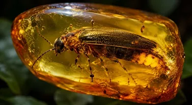 Dinozaury żyły w świetle świetlików. Bursztyn to udowodnił