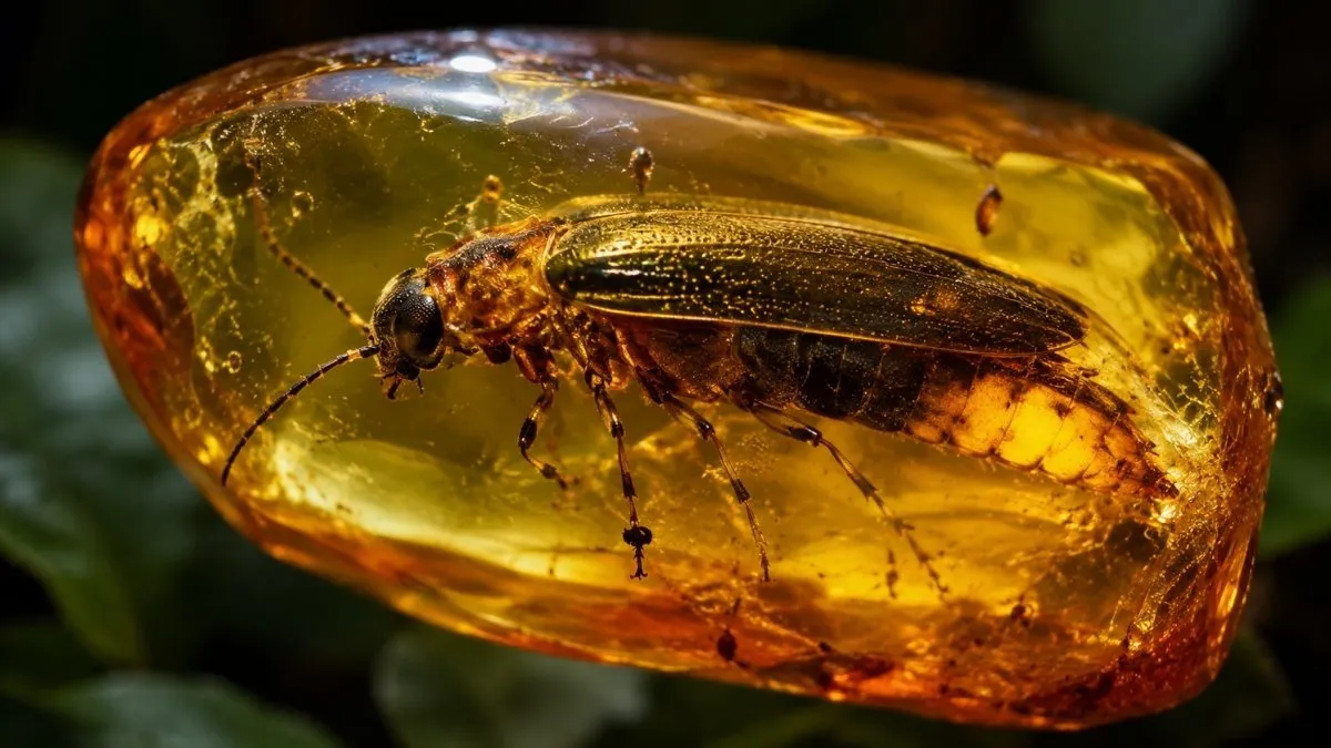 Dinozaury żyły w świetle świetlików. Bursztyn to udowodnił