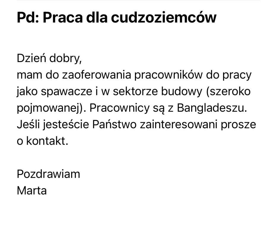 Tak wygląda e-mail, który otrzymaliśmy na adres redakcji 