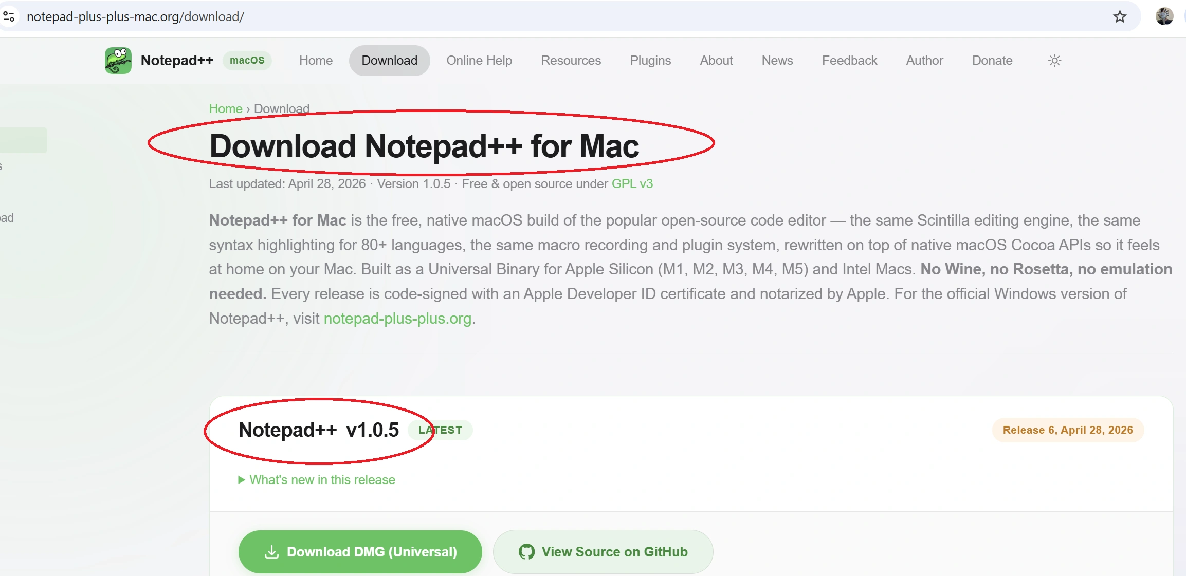 Notepad++ for Mac to podróbka, autor kłamie