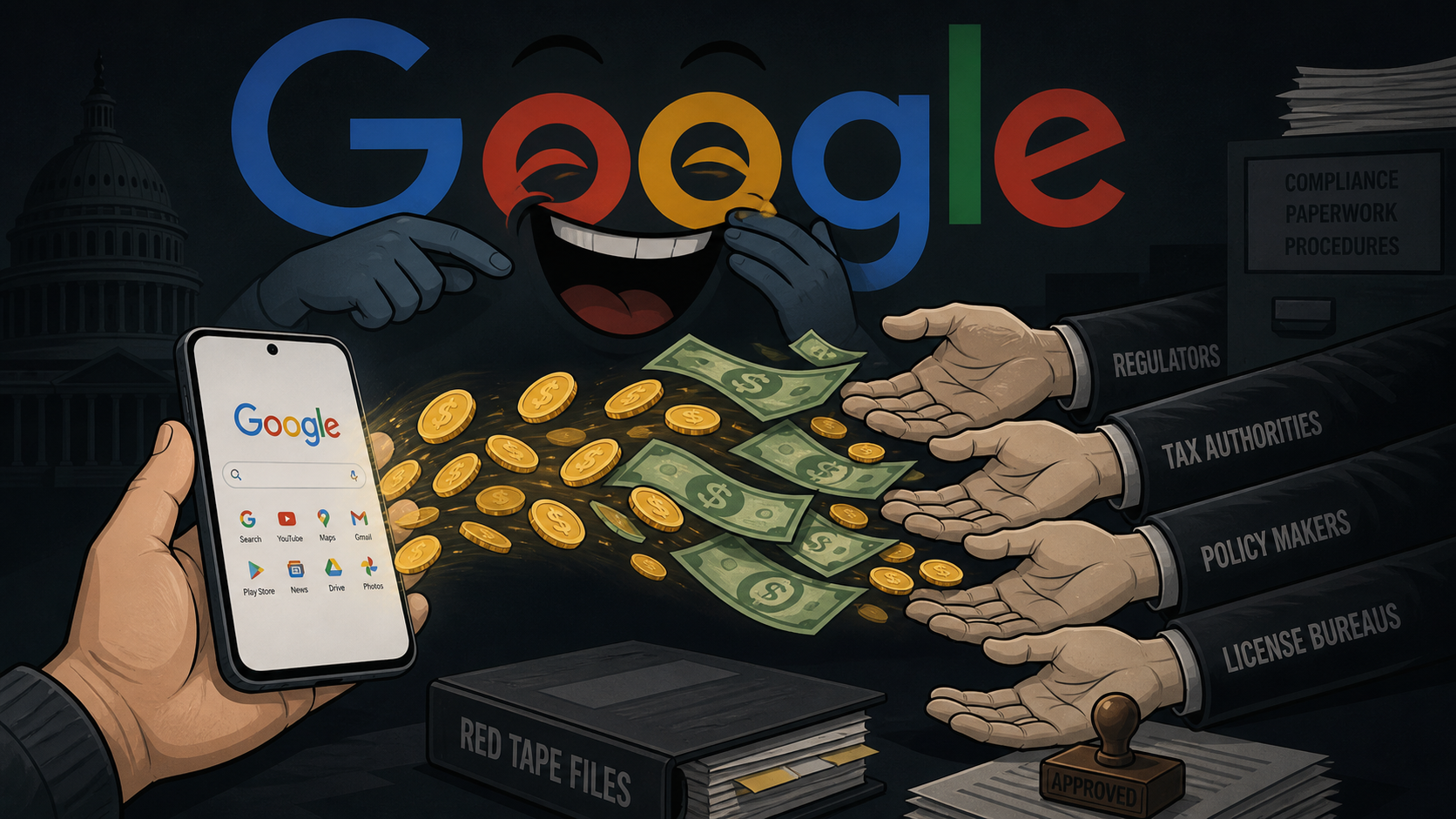 Opłata reprograficzna: płacisz ty, kradnie OZZ, Google się śmieje