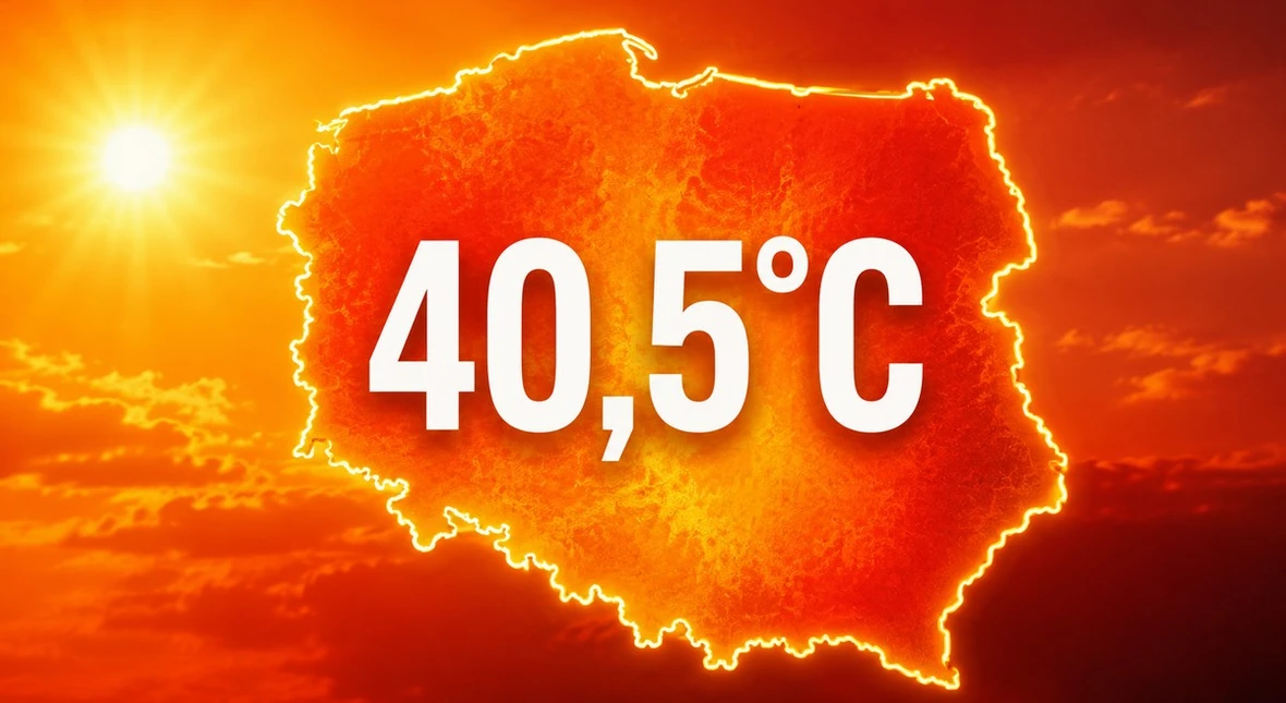 Image for Pękła historyczna bariera. W Polsce odnotowano 40,5 stopnia C, padł absolutny rekord ciepła