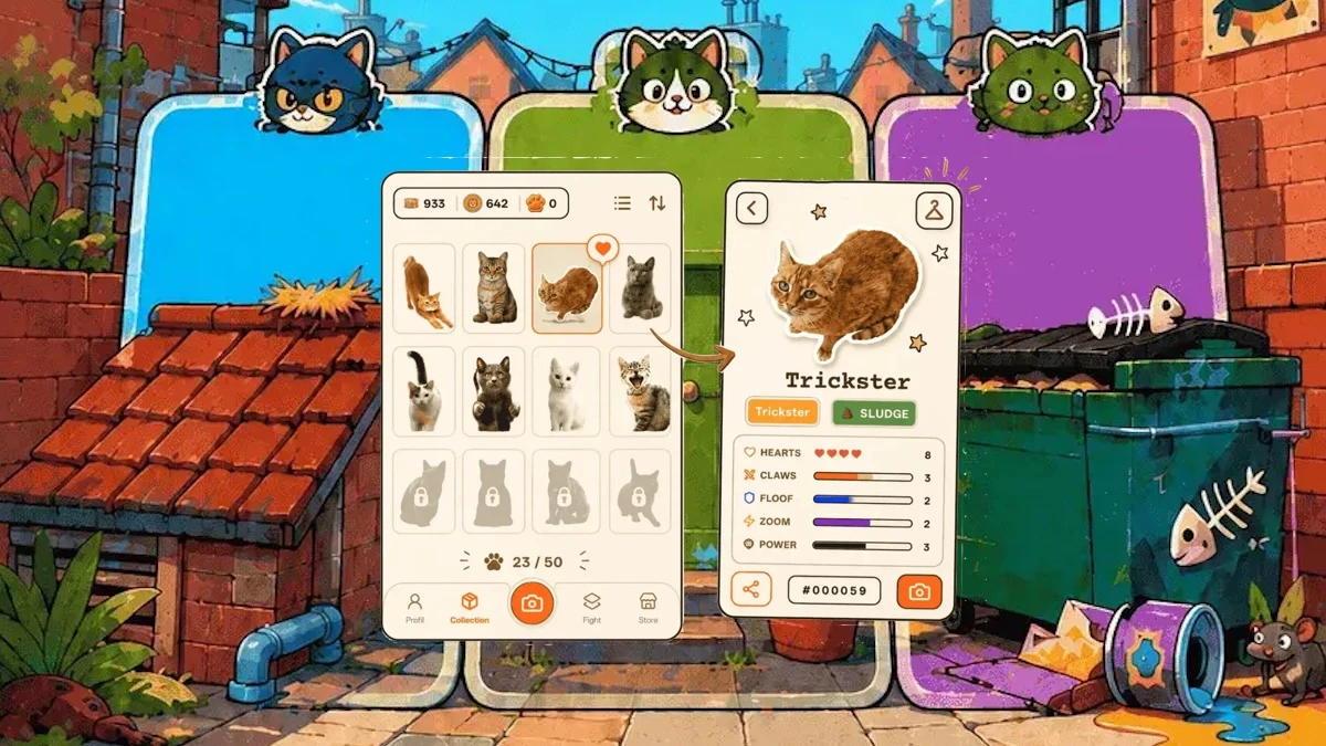 Mobile app lets you collect virtual cats like Pokémon