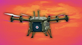 Dron ratunkowy Grille X4. Tak chcą wyciągać rannych z pola walki