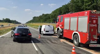 Kluczowa polska droga ekspresowa zamknięta. Rozpuściła się od gorąca