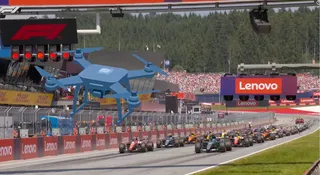 Dron Formuła 1
