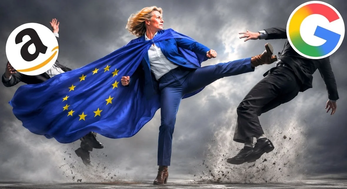 Image for UE wypowiada wojnę gigantom. Google i Amazon mają potężny problem