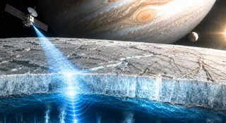 Radar zajrzał w lód Europy. To ważne dla szukania życia