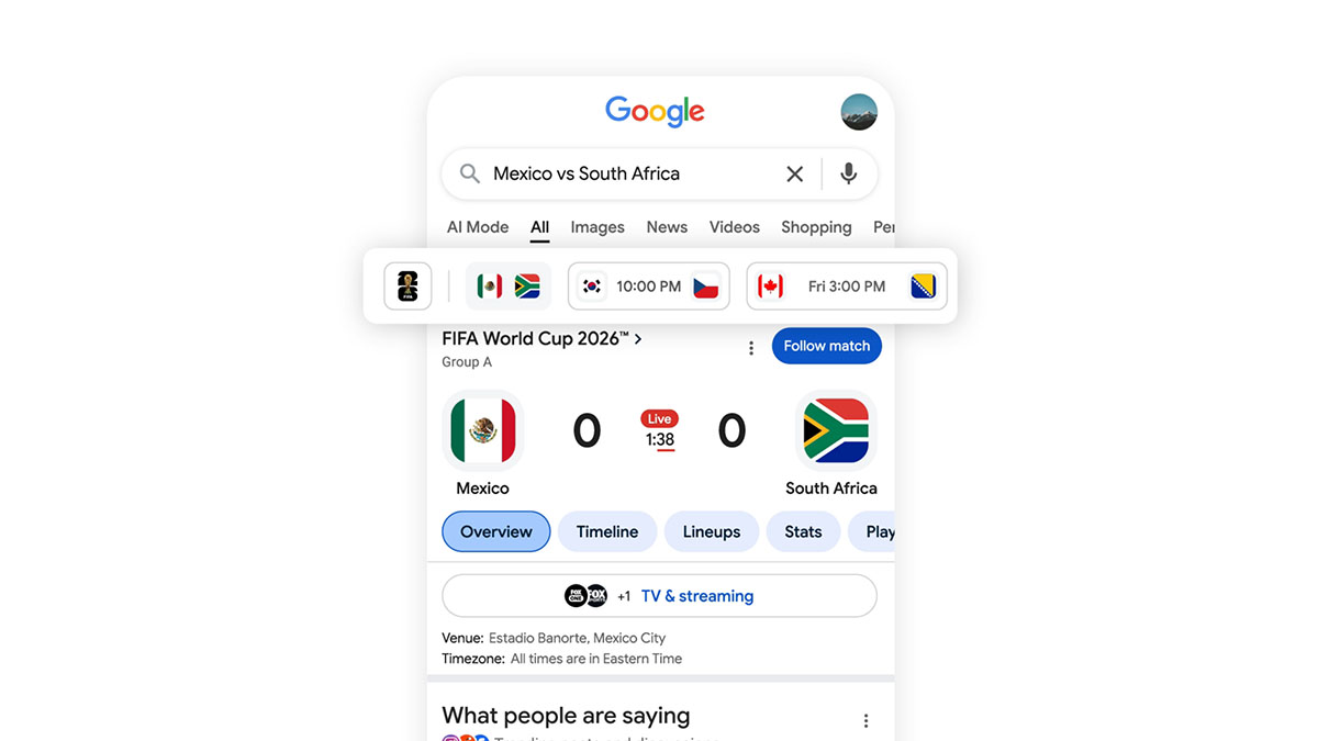 Google odpala tryb mundialowy. Kibice dostaną płatne funkcje za darmo