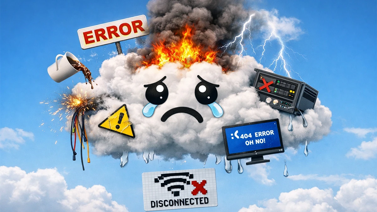 Internet nie działa. Wszystko leży, a my wisimy na kilku miliarderach