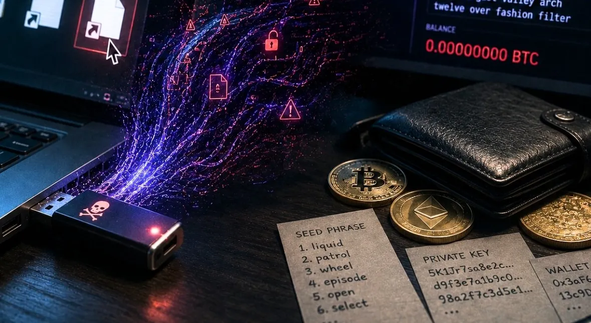 Image for Stary trik z pendrive’em wraca. Teraz czyści portfele krypto