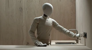 Humanoidalny robot z filmu startupu Qualia to przebrany człowiek