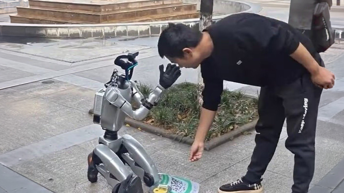 Robot-żebrak wyszedł na ulice. „Nie mam pieniędzy na naładowanie”