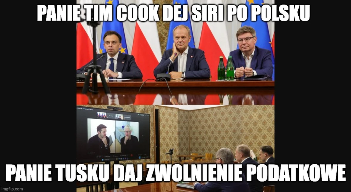 Image for Donald Tusk rozmawiał z szefem Apple. Prosił o polską Siri