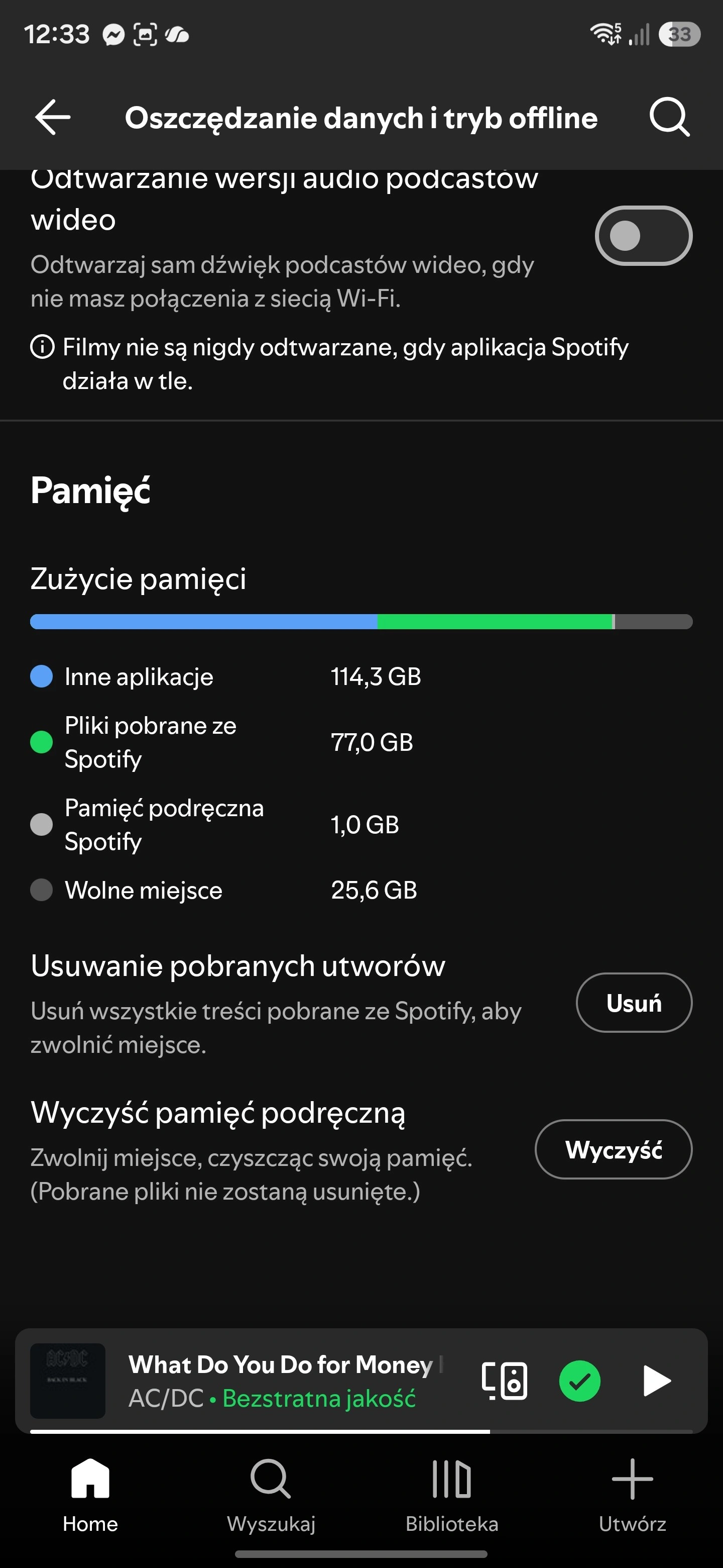 ...zjadła marne 77 GB pamięci telefonu. Po co?