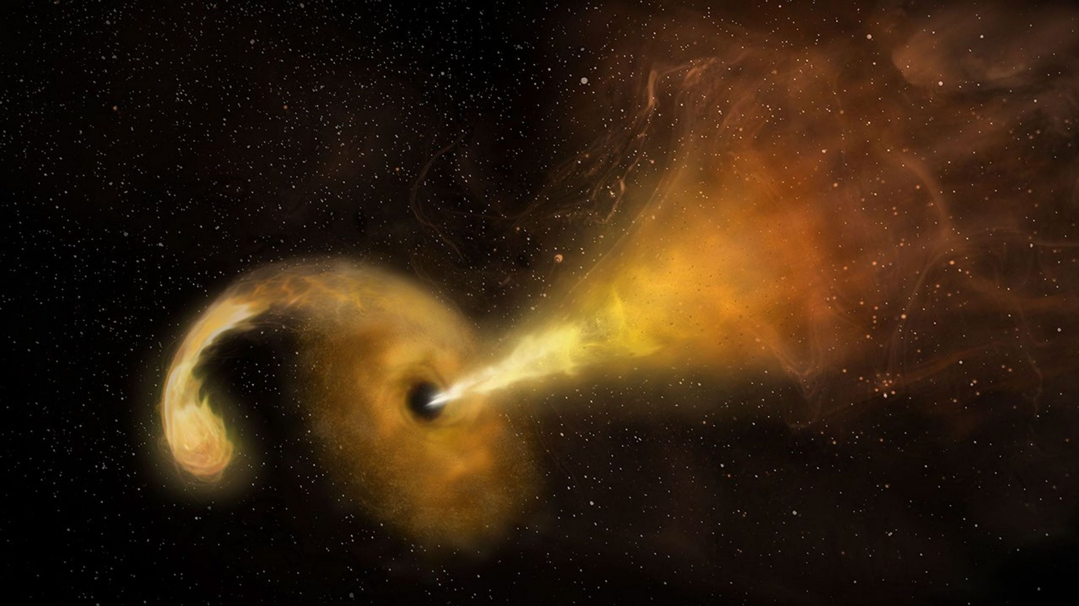 Wędrująca czarna dziura pożarła gwiazdę. Niepokojące odkrycie NASA