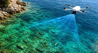 Dron z AI wykryje niewybuchy pod wodą, zanim wejdą nurkowie