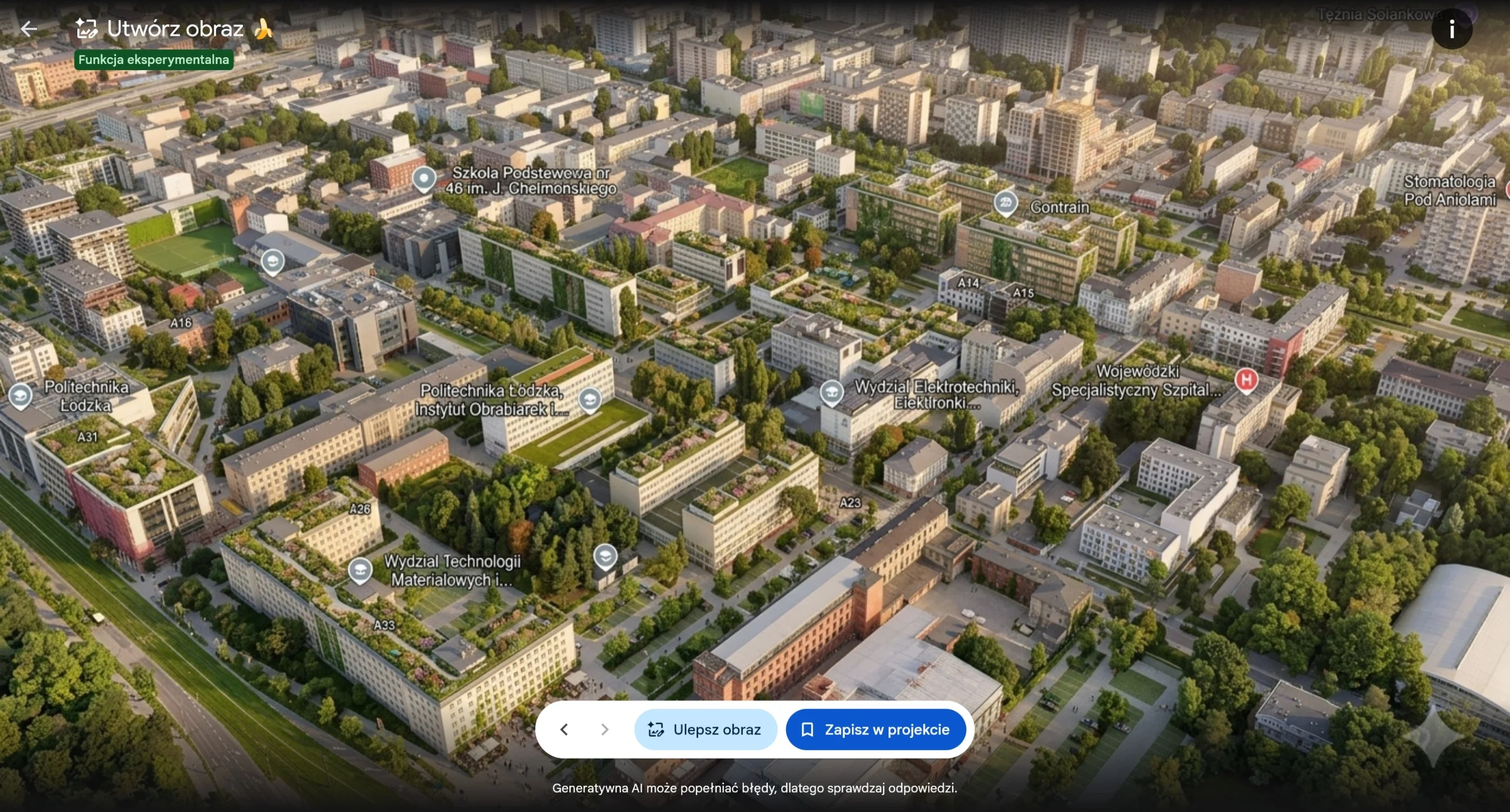 Prompt: niech to miasto dla odmiany będzie ładne