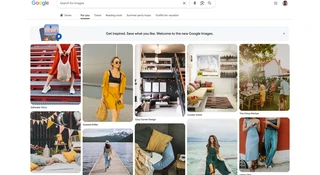 Nowe funkcje wyszukiwarki Google Grafika. Wygląda jak Pinterest
