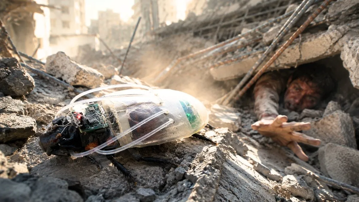 Cockroach-inspired robot designed for underwater rescue operations
