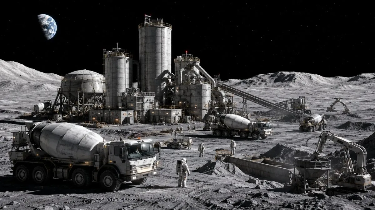 Lunar cement spent six months in space and returned stronger than before launch