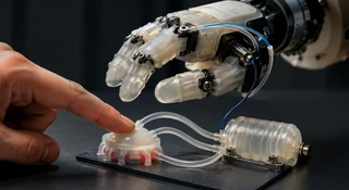 Ten robot reaguje bez elektroniki. Dotyk od razu staje się ruchem