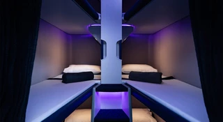 Skynest to łóżka piętrowe w ofercie ekonomicznej linii Air New Zealand