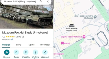Zdemolowali Warszawę w Mapach Google. "Pałac Kibolski" to pikuś przy innych nazwach