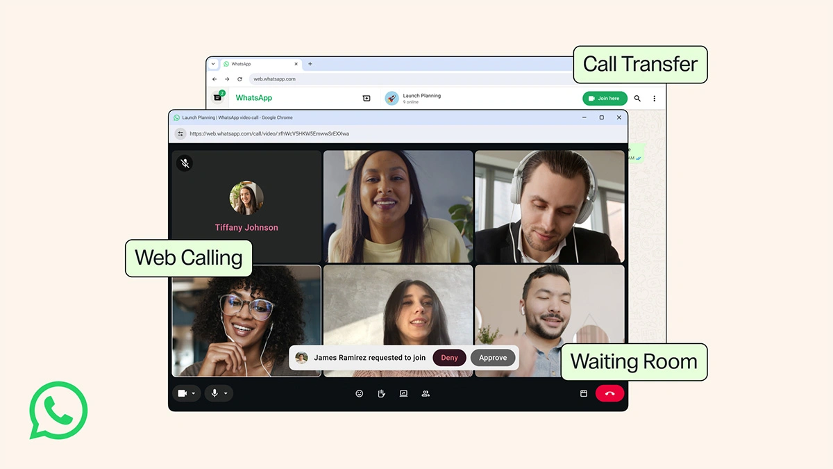 WhatsApp w przeglądarce wideo audio