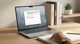 Google Gemini na laptopie. Ma problem z generowaniem obrazów AI.