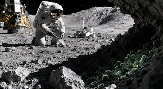 Ziemskie mikroby mogą przetrwać na Księżycu. NASA ostrzega