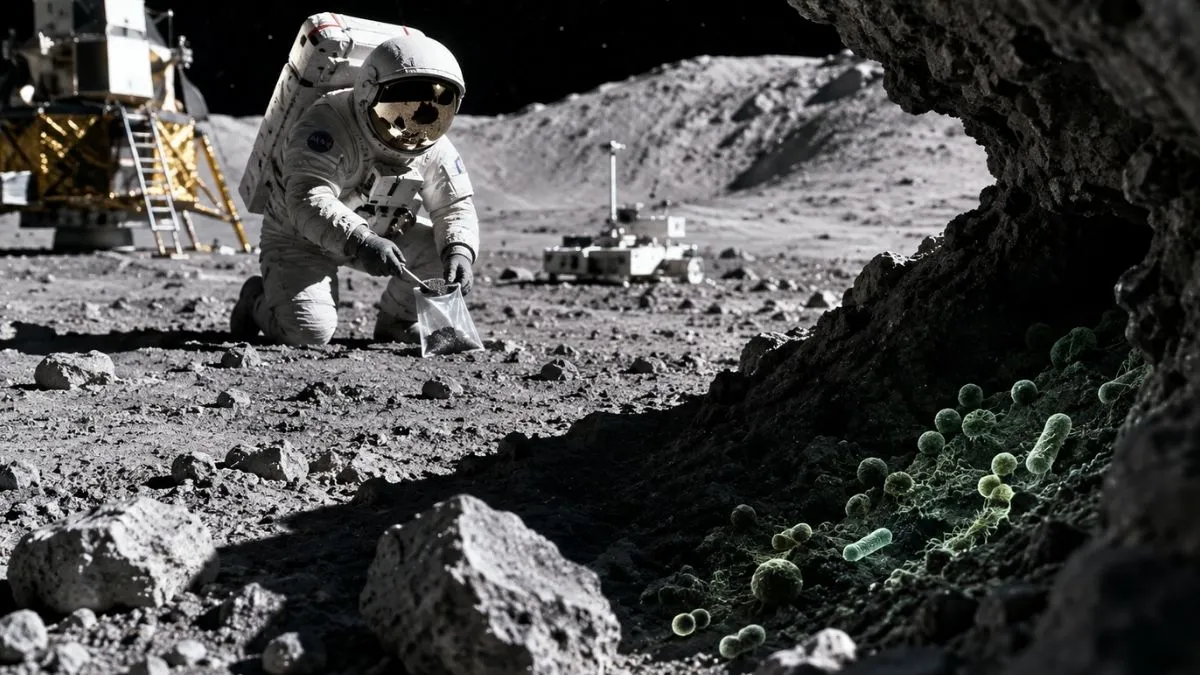 Ziemskie mikroby mogą przetrwać na Księżycu. NASA ostrzega