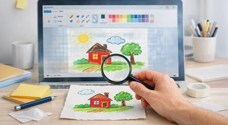 Microsoft Paint oznaczanie śledzenie