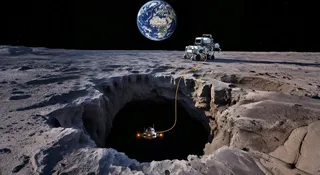 NASA chce zajrzeć pod Księżyc. Dron dostanie prąd z lasera