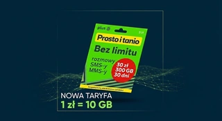 Nowa taryfa Plus na kartę 2026 – starter i przelicznik 1 zł za 10 GB