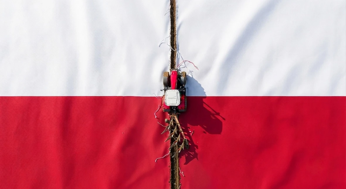 Image for Rolnik zaorał asfalt i podzielił Polaków. Przerażające studium naszej polaryzacji