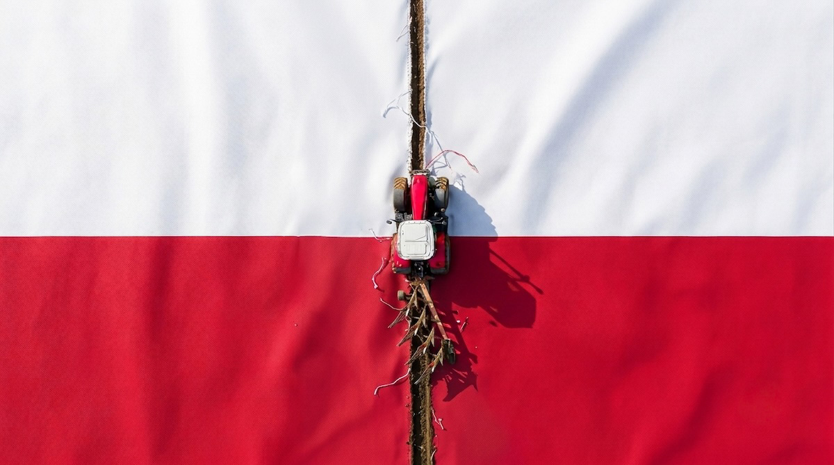 Rolnik zaorał asfalt i podzielił Polaków. Przerażające studium naszej polaryzacji