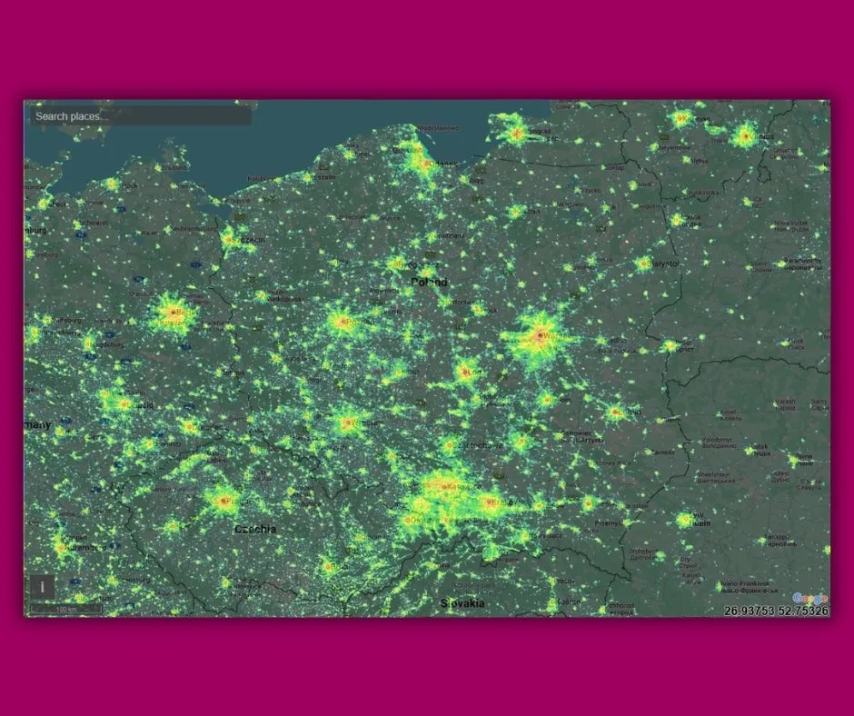 Gdzie oglądać Perseidy? Sprawdź mapę ciemnego nieba
