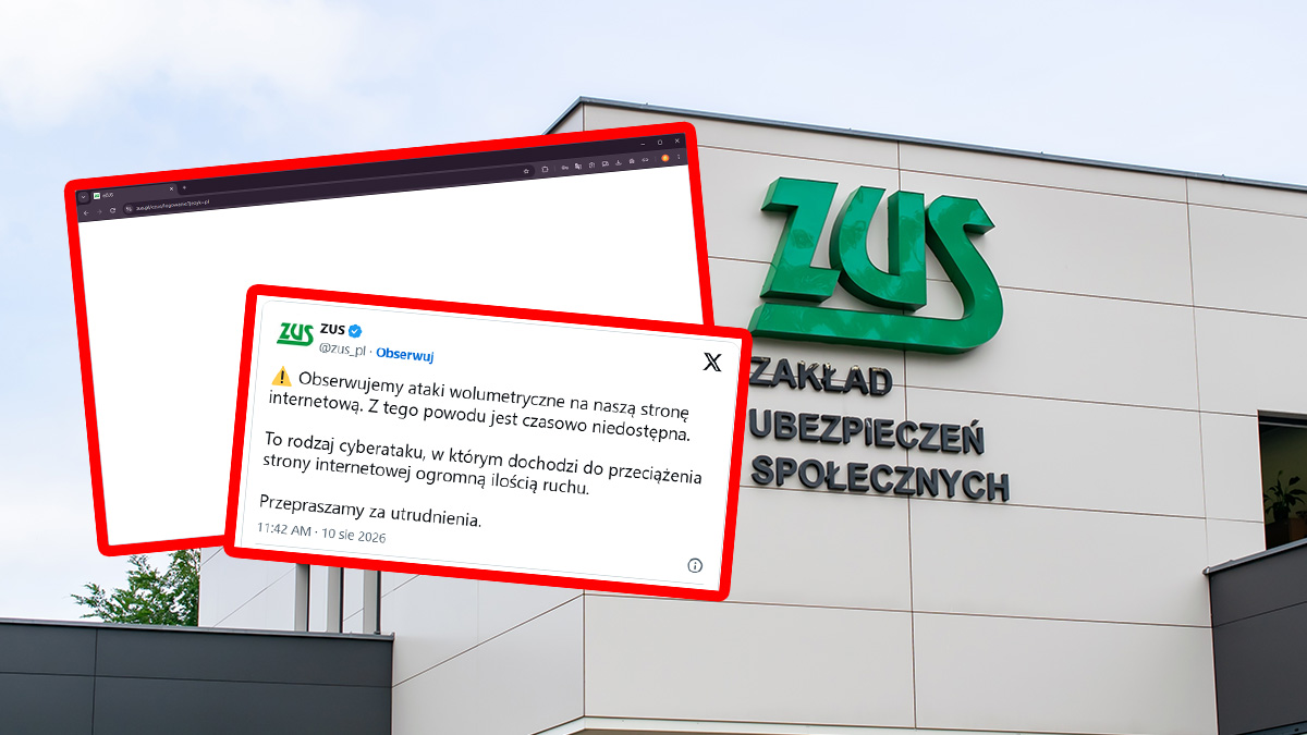 ZUS zaatakowany. Nie próbuj wchodzić na stronę