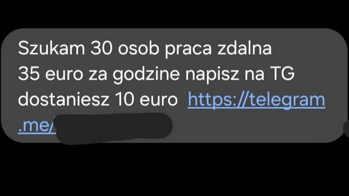 Taki SMS jest początkiem rosyjskiego werbunku. Dostałeś, daj znać policji