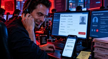 SMS wygląda jak potwierdzenie z banku. Oszust wysyła go podczas rozmowy
