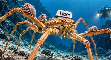 Na dnie oceanu też mają Ubera. Wystarczy złapać wielkiego pająka