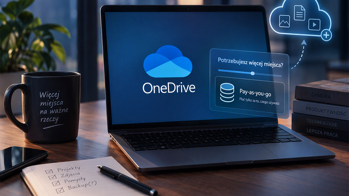 Płacisz tylko za zużyte gigabajty, ani grosza więcej. Mocna nowość w cenniku OneDrive