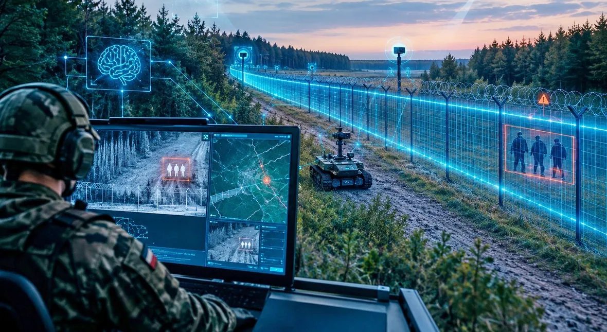Image for Granicy z Białorusią pilnują maszyny. Polskie wojsko ujawnia kulisy Inteligentnej Granicy