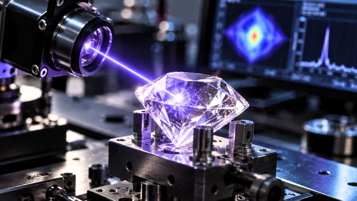 Laser zmienił wnętrze diamentu. Ważnych struktur nie ruszył