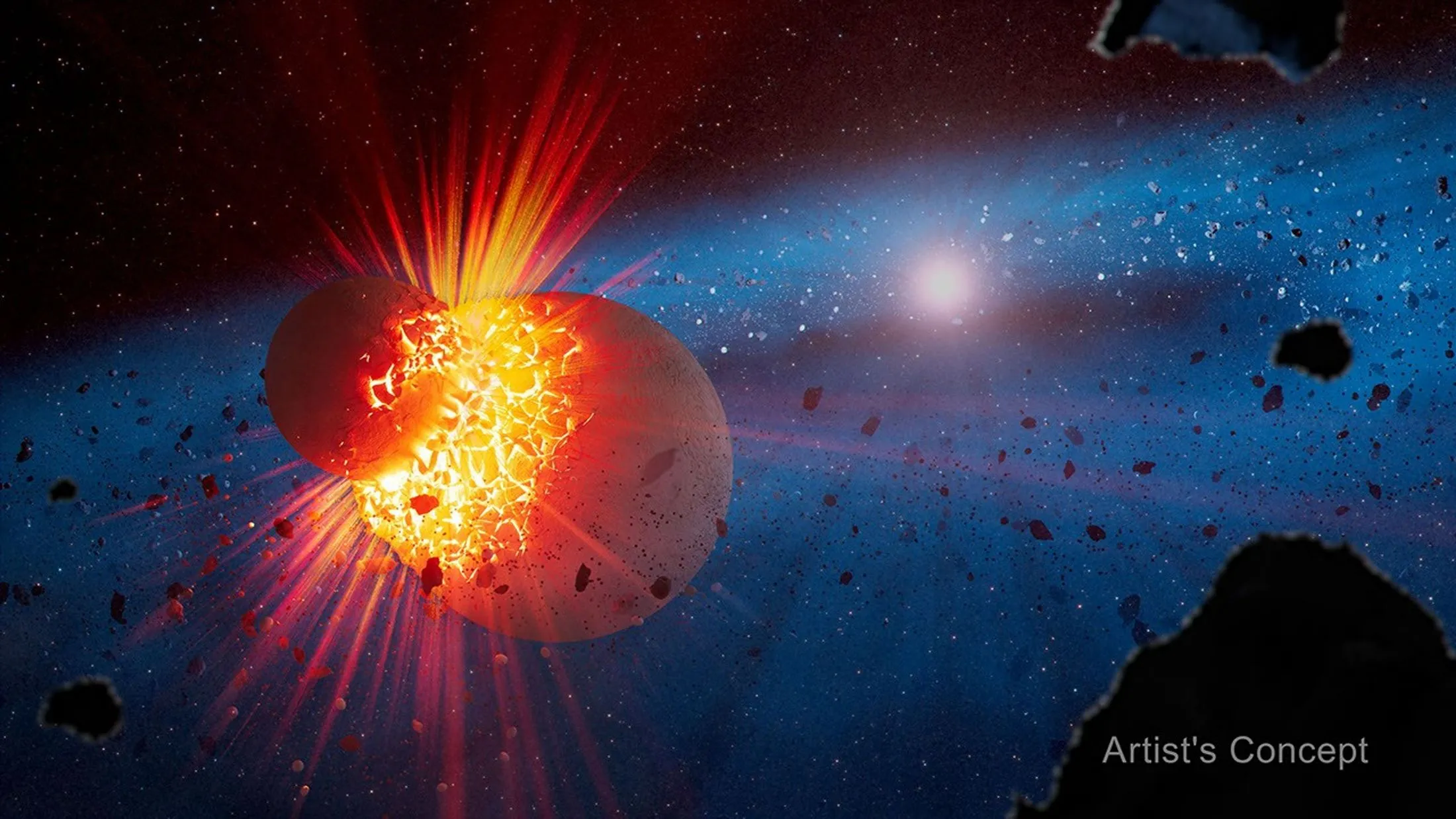 Tak wyglądają skutki zderzenia planet. Zobaczyli kosmiczne pobojowisko